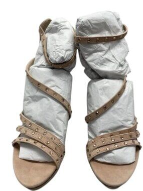 NEW PELLE MODA Women’s Neela Platform Sandals Blush Suede Size 8.5M New